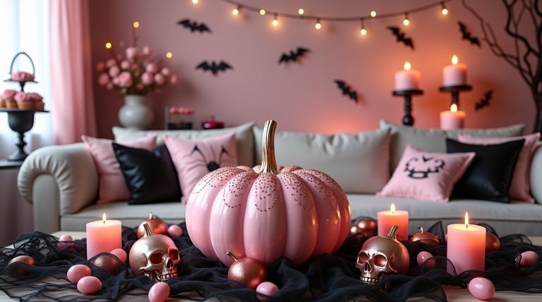 25 Enchanting Pink Halloween Decor Ideas to Haunt Your Home in Style